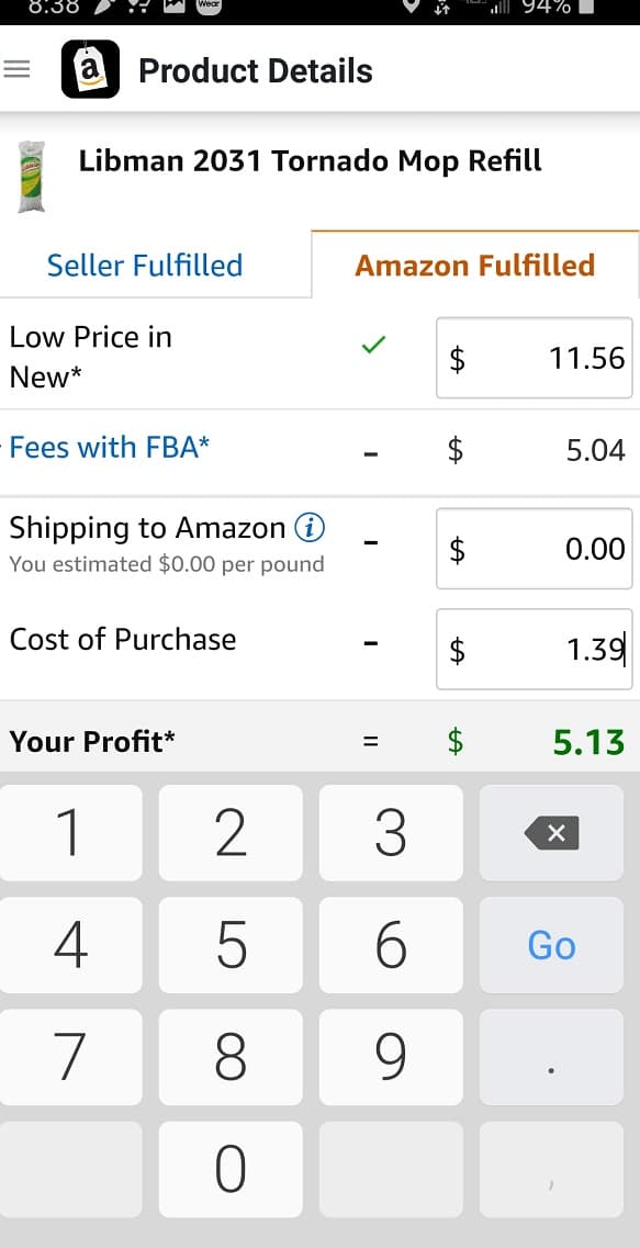 Amazon FBA App Calculator